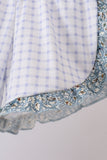 Floral puppy embroidery ruffle shorts set - Aaria Tees Aaria Tees