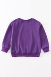 Purple LSU tiger sequin sweatshirt mom & me Aaria Tees