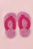 Pink slipper sequin mom&me dress - Aaria Tees Aaria Tees