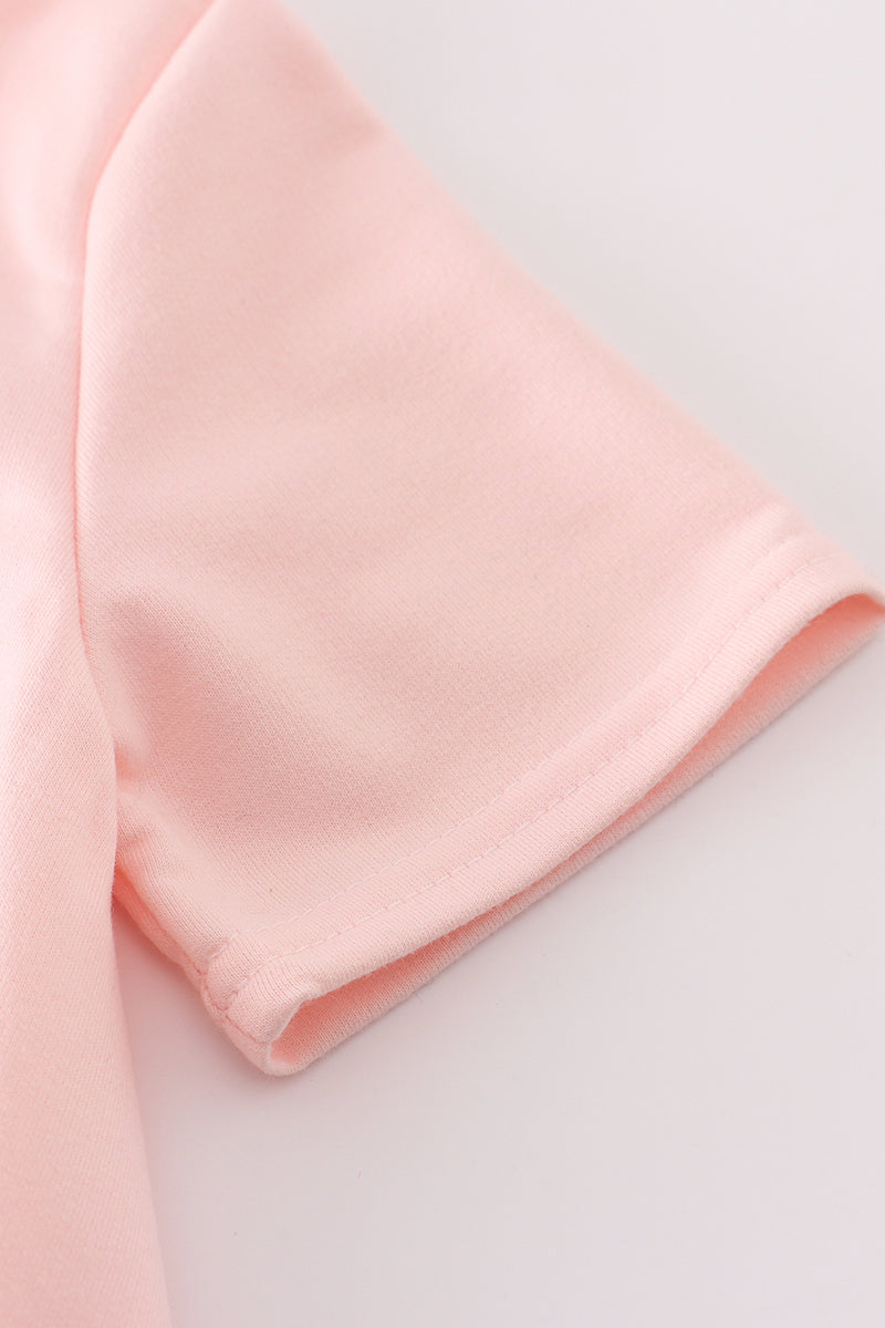 Pink slipper sequin mom&me dress - Aaria Tees Aaria Tees