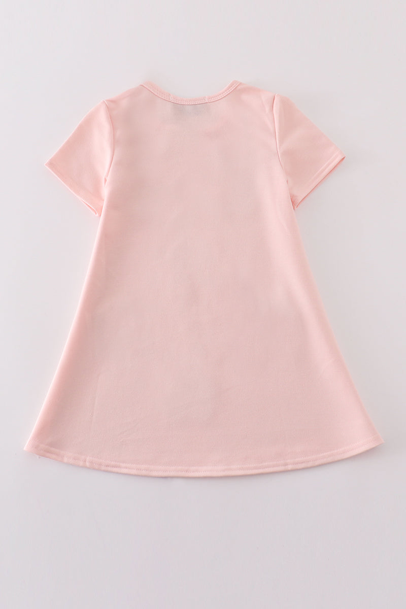 Pink slipper sequin mom&me dress - Aaria Tees Aaria Tees