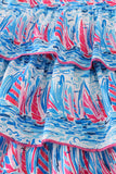 Blue sailboat serenade print mom&me dress - Aaria Tees Aaria Tees
