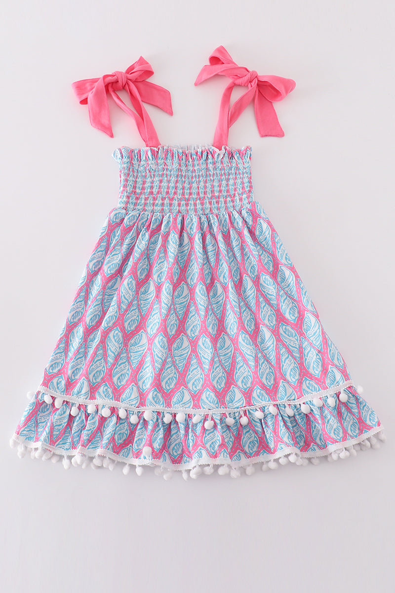 Blue ribbon lace charm smocked mom&me dress - Aaria Tees Aaria Tees