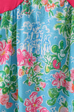 Pink floral character print mom dress - Aaria Tees Aaria Tees