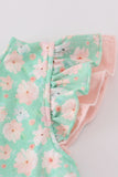 Green floral print mom&me dress - Aaria Tees Aaria Tees