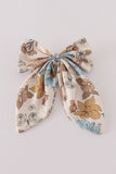 Floral print 1pc hair bow Aaria Tees