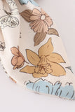 Floral print 1pc hair bow Aaria Tees