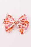 Pumpkin floral print 1pc hair bow - Aaria Tees Aaria Tees