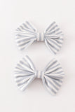 Stripe piggie hair bow - Aaria Tees Aaria Tees