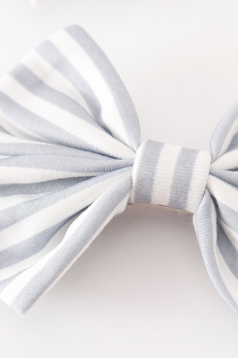 Stripe piggie hair bow - Aaria Tees Aaria Tees