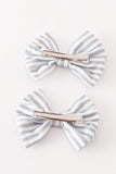 Stripe piggie hair bow - Aaria Tees Aaria Tees
