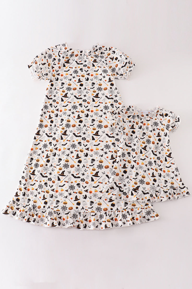 Halloween mom&me pajama gown - Aaria Tees Aaria Tees