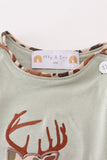 Sage camouflage deer applique bubble - Aaria Tees Aaria Tees