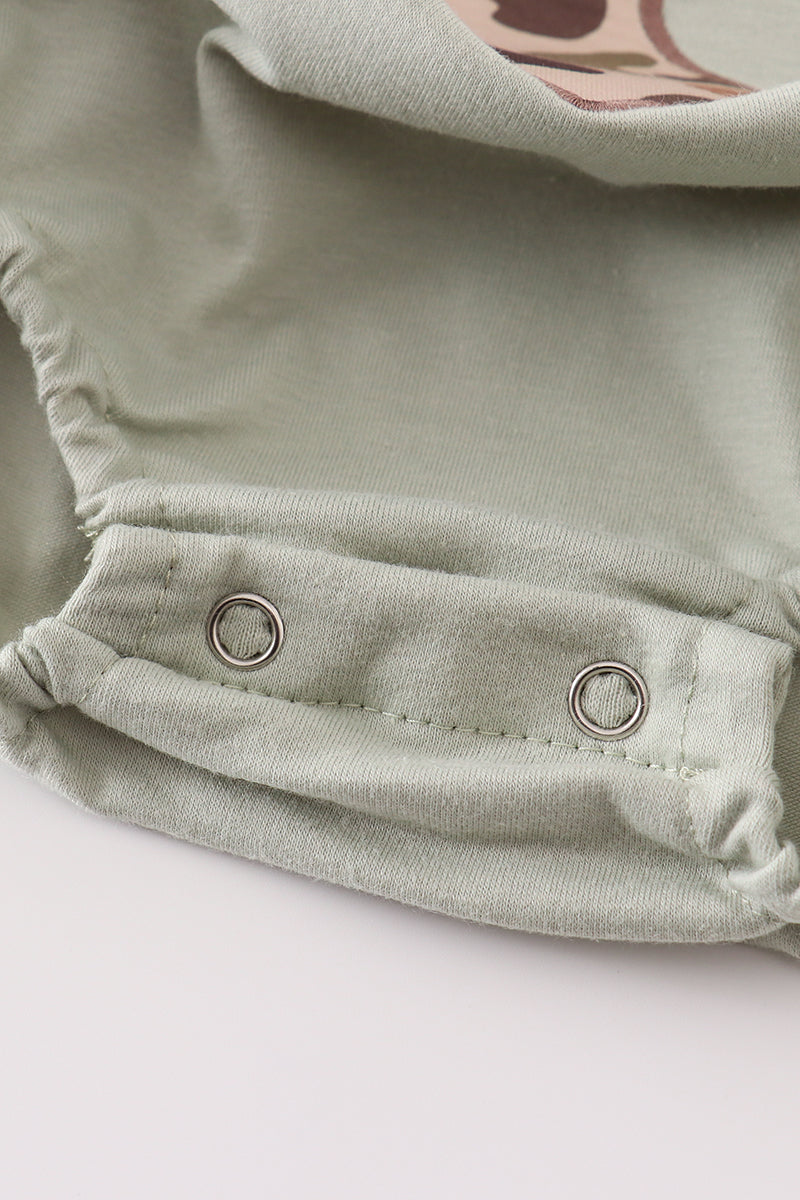 Sage camouflage deer applique bubble - Aaria Tees Aaria Tees