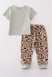 Sage camouflage deer applique pants set - Aaria Tees Aaria Tees