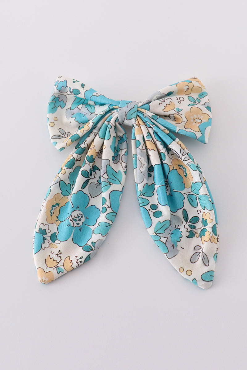 Blue aqua meadow girl sailor bow - Aaria Tees