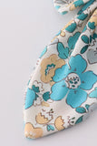 Blue aqua meadow girl sailor bow - Aaria Tees Aaria Tees