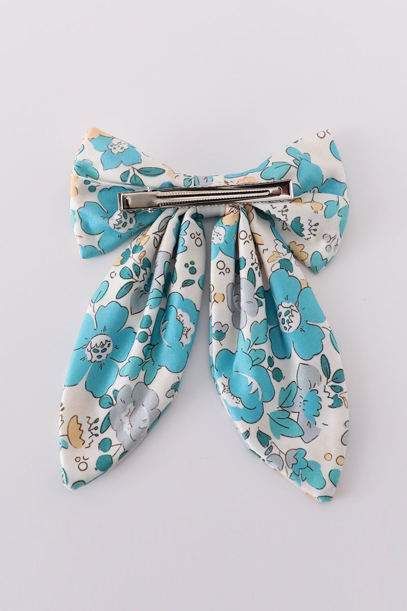 Blue aqua meadow girl sailor bow - Aaria Tees Aaria Tees