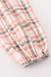 Green watercolor plaid mom&me dress Aaria Tees