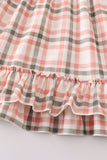 Green watercolor plaid mom&me dress Aaria Tees