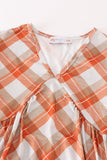 Khaki gingham mom&me dress - Aaria Tees Aaria Tees