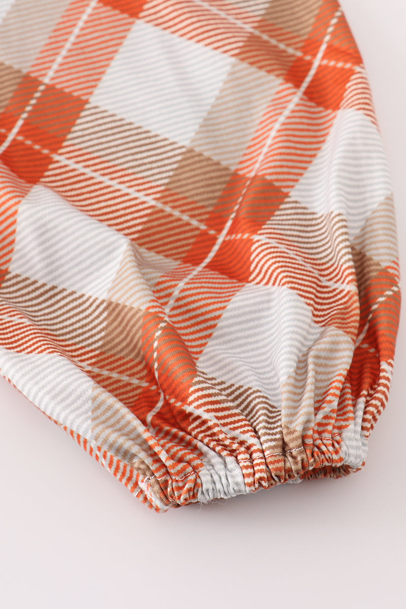 Khaki gingham mom&me dress - Aaria Tees Aaria Tees