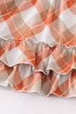 Khaki gingham mom&me dress - Aaria Tees Aaria Tees