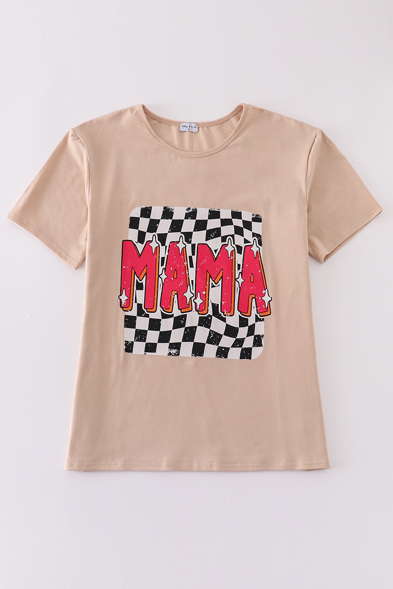 MAMA check top - Aaria Tees Aaria Tees