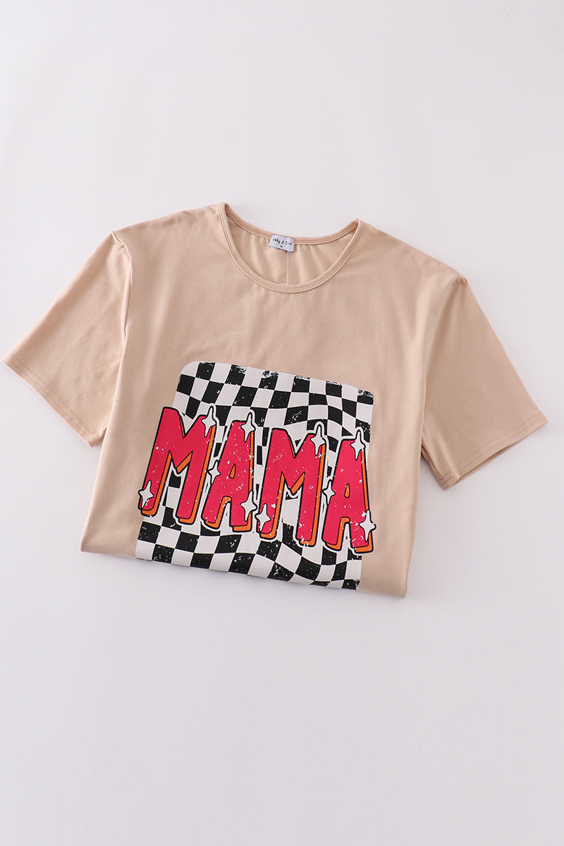 MAMA check top - Aaria Tees Aaria Tees