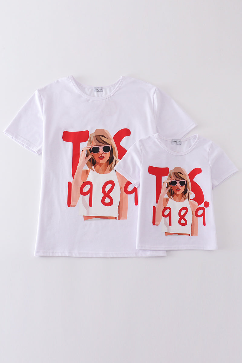 White music fan print mom&me top - Aaria Tees Aaria Tees