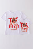 White music fan print mom&me top - Aaria Tees Aaria Tees