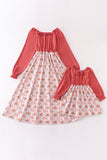 Floral print mom dress - Aaria Tees Aaria Tees
