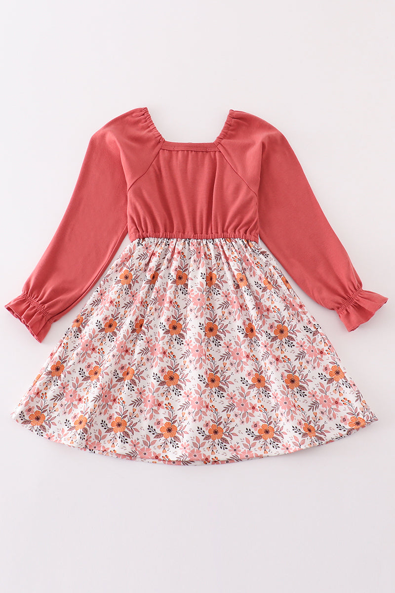 Floral print mom dress - Aaria Tees Aaria Tees