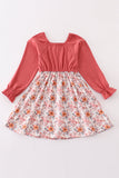 Floral print mom dress - Aaria Tees Aaria Tees