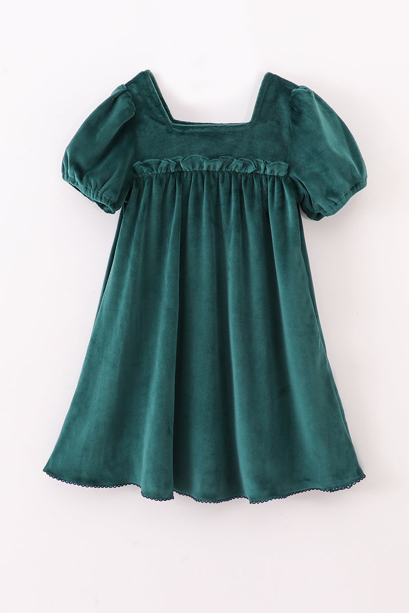 Forest velvet mom&me dress - Aaria Tees Aaria Tees