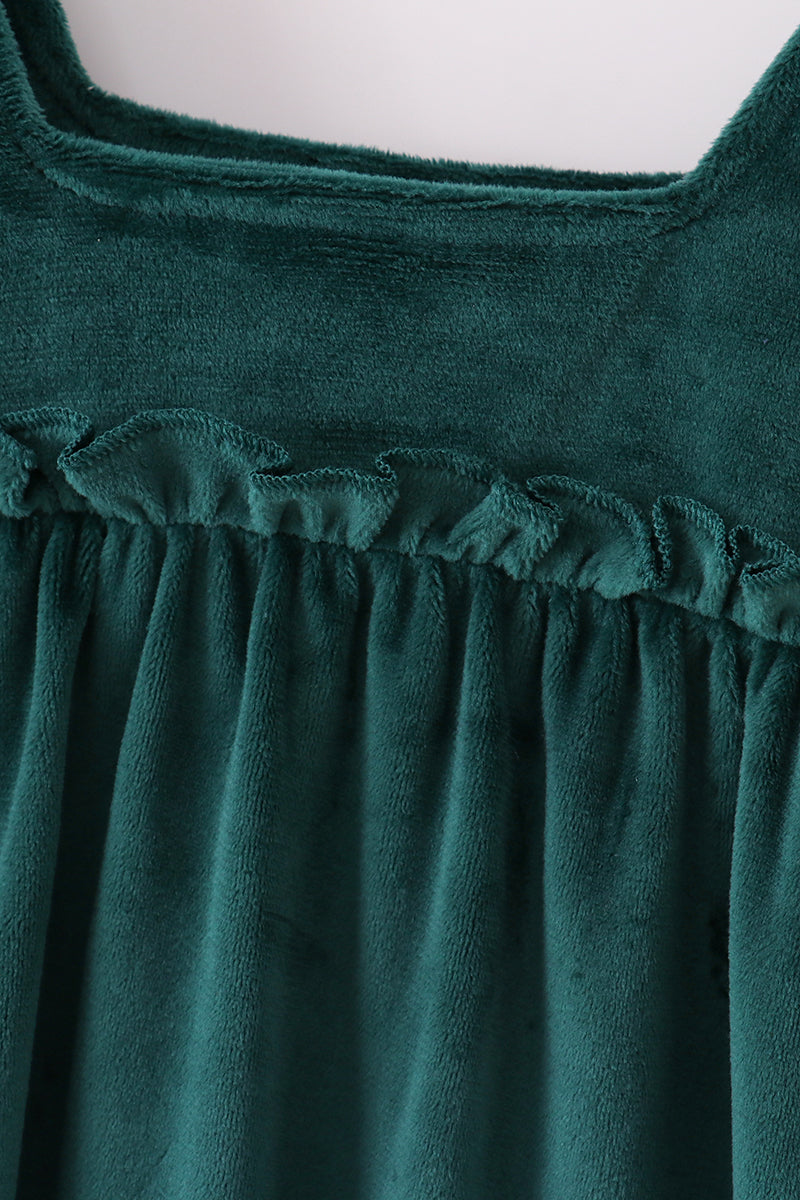 Forest velvet mom&me dress - Aaria Tees Aaria Tees