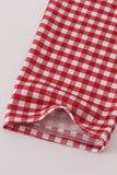 Alabama embroidery gingham pullover & pants set - Aaria Tees Aaria Tees