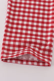 Alabama embroidery gingham pants set - Aaria Tees Aaria Tees