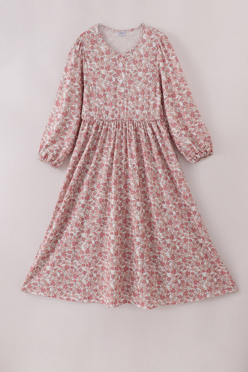 Floral print mom&me dress - Aaria Tees Aaria Tees