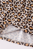 Forest tree applique leopard ruffle skorts set - Aaria Tees Aaria Tees