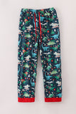 Green dinosaur print mom pajamas pants - Aaria Tees Aaria Tees