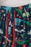 Green dinosaur print mom pajamas pants - Aaria Tees Aaria Tees