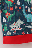 Green dinosaur print dad pajamas pants - Aaria Tees Aaria Tees