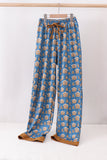 Navy gingerbread print dad pajamas pants - Aaria Tees Aaria Tees