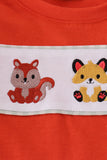 Fox embroidery gingham pants set - Aaria Tees Aaria Tees