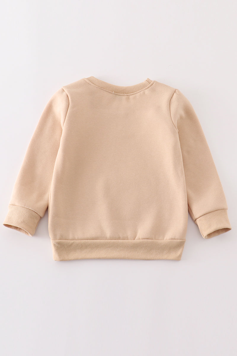 Gray thankful fleece mom&me sweatshirt - Aaria Tees Aaria Tees
