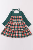 Forest merry christmas plaid mom&me dress - Aaria Tees Aaria Tees