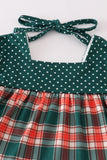 Forest merry christmas plaid mom&me dress - Aaria Tees Aaria Tees