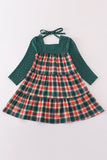 Forest merry christmas plaid mom&me dress - Aaria Tees Aaria Tees