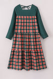 Forest merry christmas plaid mom&me dress - Aaria Tees Aaria Tees